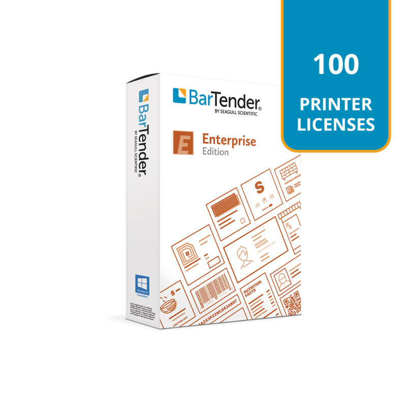 Bartender enterprise bundle - 100 drucker