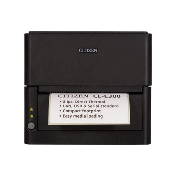Citizen CL-E300 Label Printer Black with Barcode - Image 4
