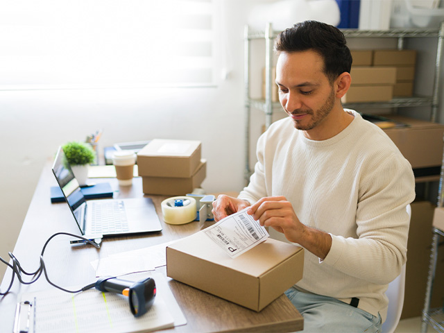 Leitfaden für Versandetiketten