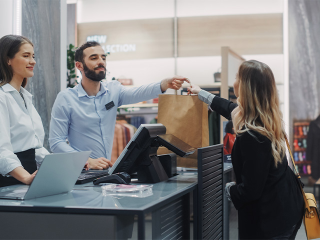 Checkout-System für Bekleidungsgeschäfte und Mode