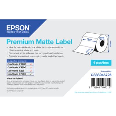 Epson label roll, normal paper, 76x51mm - Image 2
