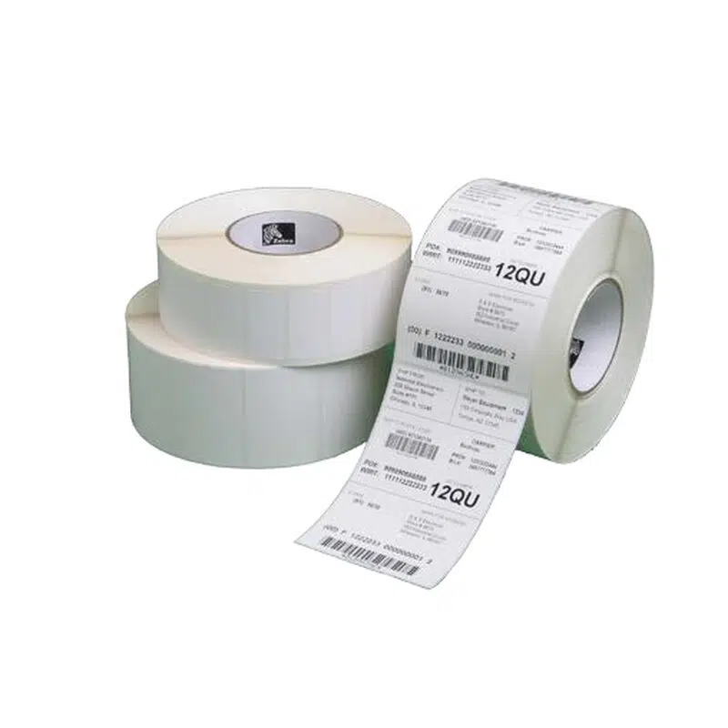 Zebra z-perform 1000d direct thermal labels, 76 x 51mm, uncoated, permanent, 19mm core, rolls/box: 1