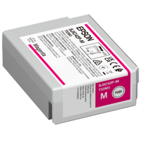 Epson cartridge ink, magenta (gloss), filling capacity: 50 ml, for epson colorworks c4000 - image 2
