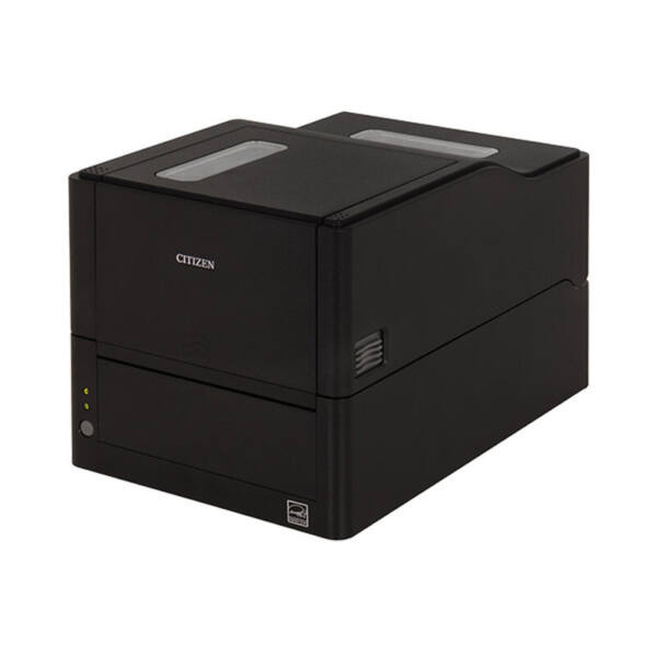 Citizen CL-E321 Printer_ Peeler, LAN, USB, seriell, svart, EN-kontakt