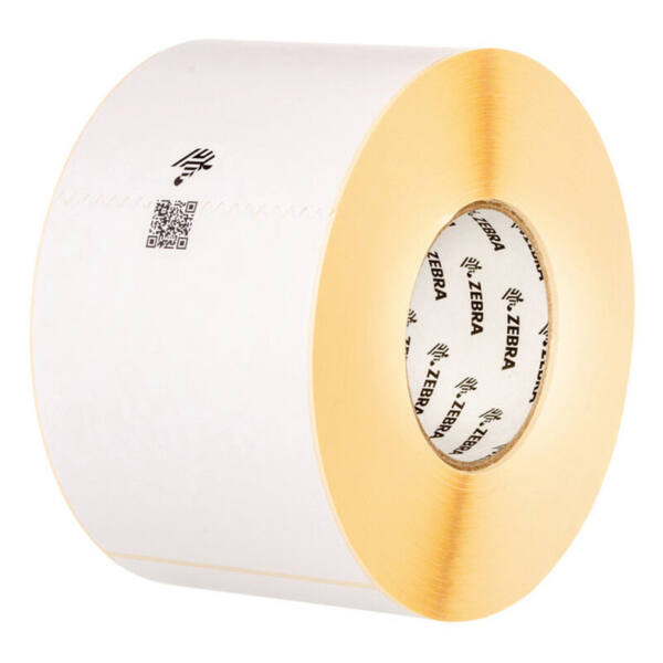 Zebra z-perform 1000t 102 x 152mm thermal transfer paper label, uncoated, permanent adhesive, 76mm c - image 1