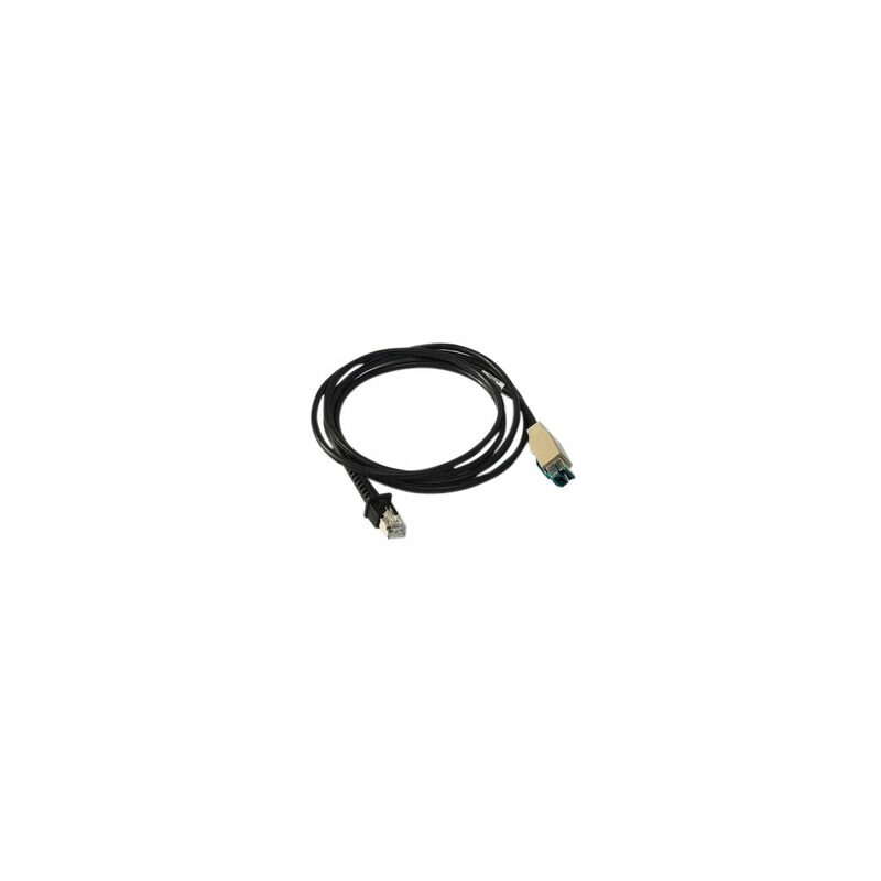 Kabel, USB+PWR,TPUW, rak, 2M, Svart