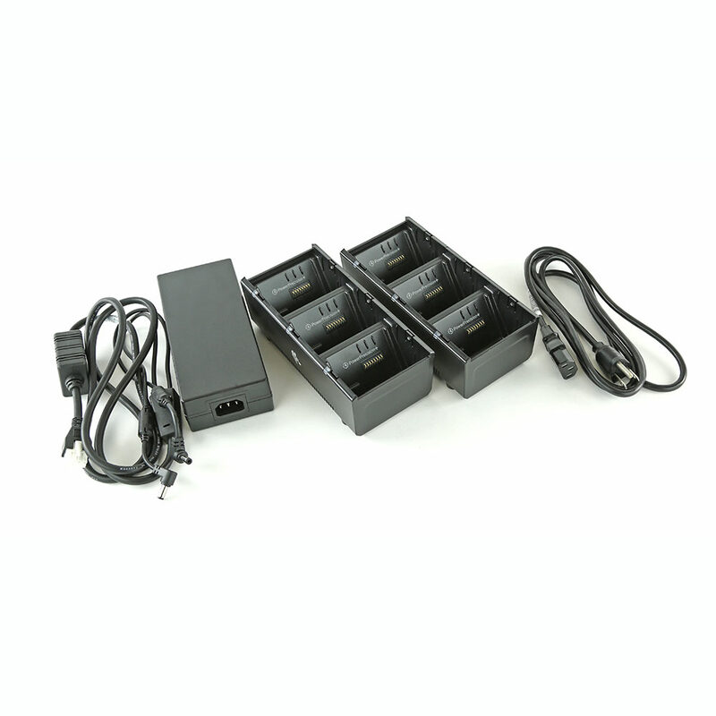 Zebra Zwei Batterieladegeräte mit 3 Steckplätzen (lädt 6 Batterien) mit Netzteil und Y-Kabel, ZQ600,