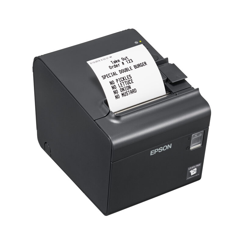 Epson TM-L90/TM-L90LF, 8 Punkte/mm (203 dpi), trägerlos, USB, RS232, schwarz