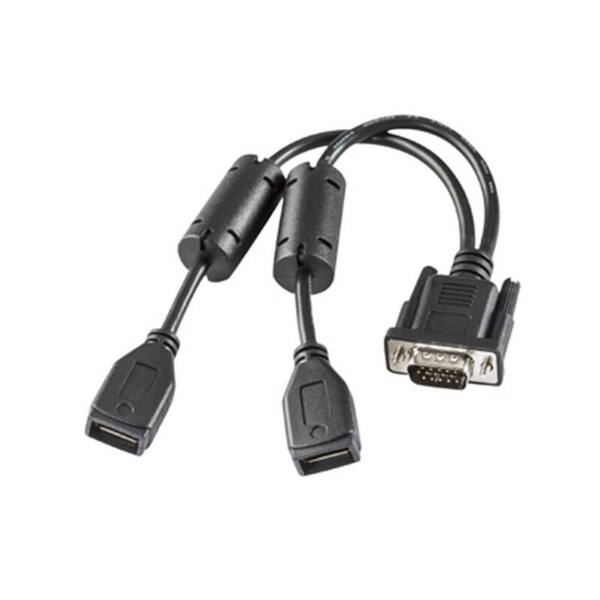 Honeywell VM3 USB Y-KABEL - D15 MALE TILL TVÅ USB TYP A-KONTAKT (HOST), 10 TUM