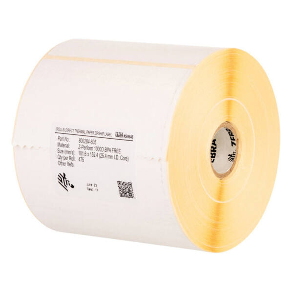 Zebra z-perform 1000t, label roll, normal paper, 76x38mm - image 2