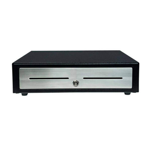 Star cd4-1416bkss48 14in black cash drawer with ss front 4 bill 8 coin - image 1