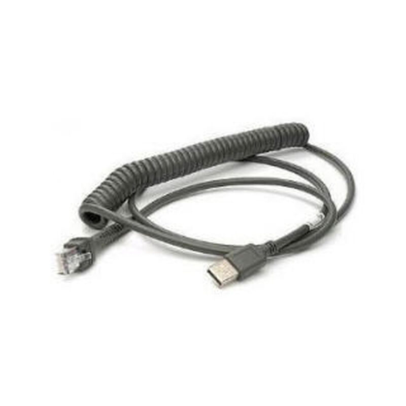 Zebra USB Spiralkabel, 2,7 m, geschirmt