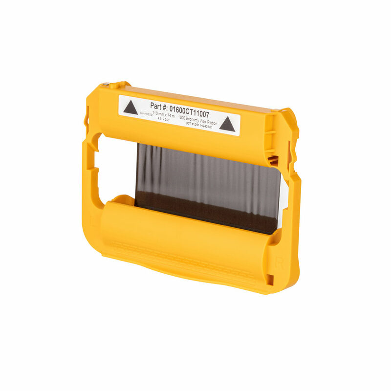 Zebra Wachs-Farbband, 110mmx74m (4,33inx242ft), 1600, Standard, Kassette ,6/Karton