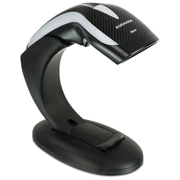 Datalogic heron hd3130 kit, black (kit includes 1d scanner, autosense flex stand and usb cable) - image 1