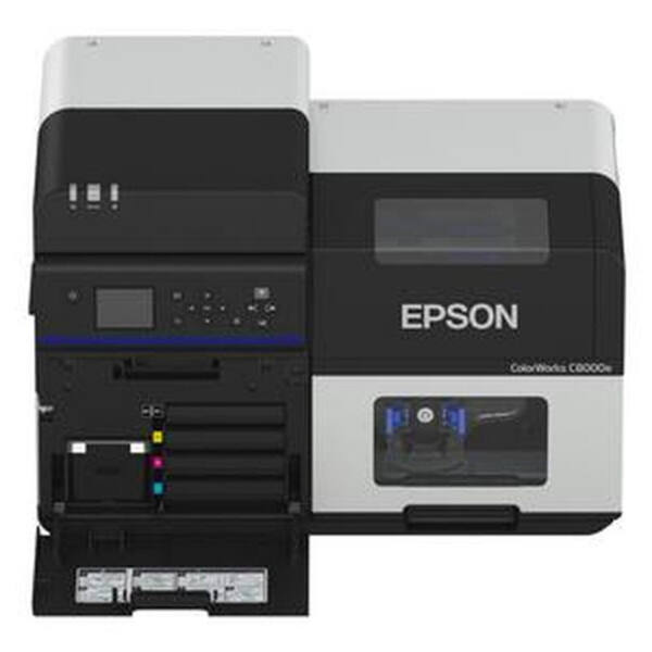Epson colorworks c8000e, mat sort blæk, skærer, display, usb, ethernet, kit (usb), sort, grå - billede 6