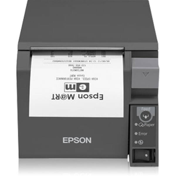 Epson tm-t70ii, usb, rs232, mørkegrå - billede 1