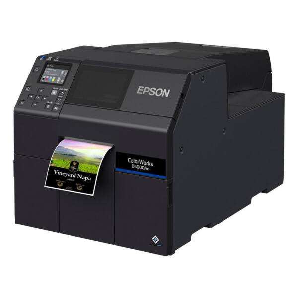 Colorworks d6000 dye inc, skærer, disp. , usb, ethernet, sort - billede 3