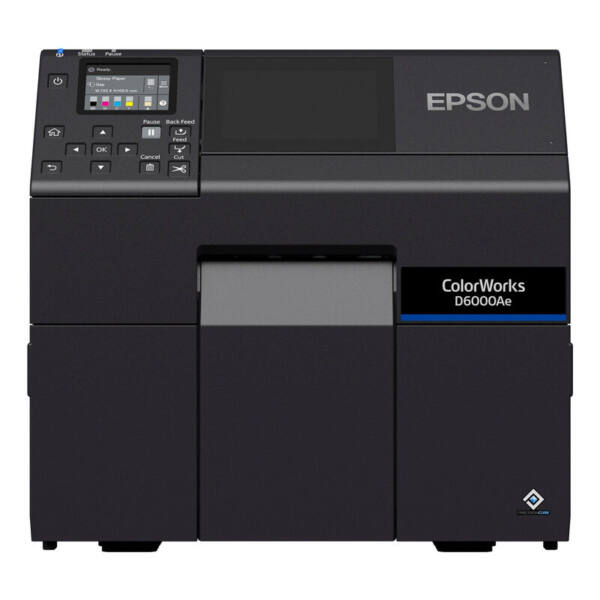 Colorworks d6000 dye inc, skærer, disp. , usb, ethernet, sort - billede 1