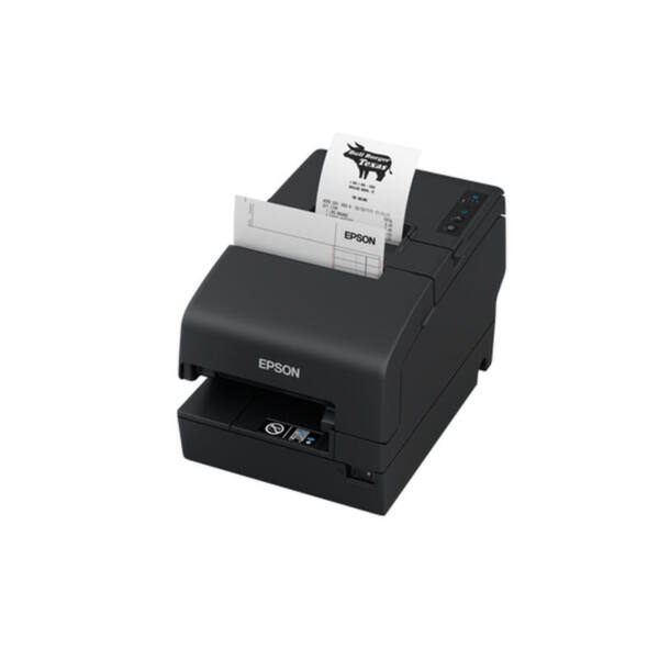 Epson tm-h6000vi, cutter, micr, usb, rs232, ethernet, opos, sort - billede 2