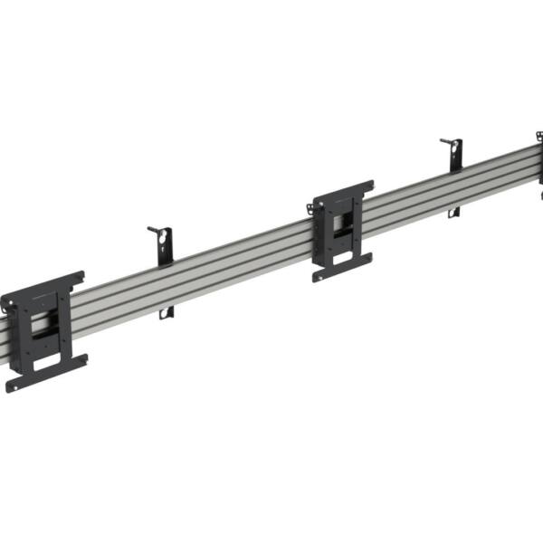 Ergonomic solutions menütafelhalterung, mit neigefunktion, für 3 bildschirme (querformat) bis zu 43" (vesa 100 und 200) Ergonomic solutions menütafelhalterung, mit neigefunktion, für 3 bildschirme (querformat) bis zu 43" (vesa 100 und 200) – bild 1