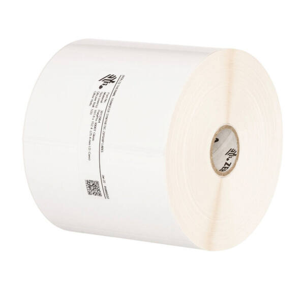 Labels, zebra, syntetisk, polye 3100t gloss, b: 148 mm, h: 210 mm, d: 200 mm, k: 76 mm - billede 1