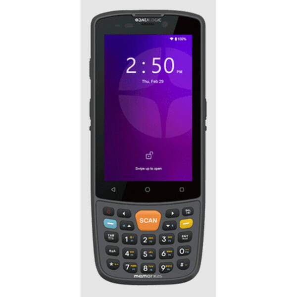 Datalogic memor k25, 2d, area imager, 10. 5 cm (4''), rtc, usb-c, bt (ble), wi-fi, 4g, nfc, android, gms, black Datalogic memor k25, 2d, area imager, 10. 5 cm (4''), rtc, usb-c, bt (ble), wi-fi, 4g, nfc, android, gms, black - image 1