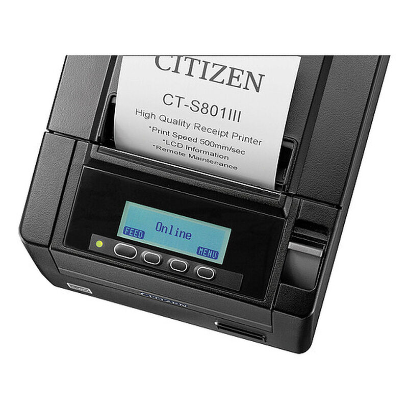 Citizen ct-s801iii, 8 dots/mm (203 dpi), cutter, usb, black E0361f835d593a952da20d7fb40a1182