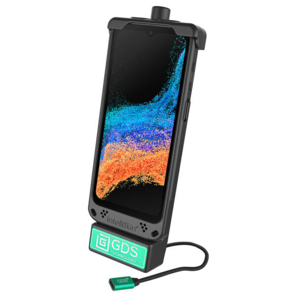 Ram mounts gds holder for samsung xcover 6 pro, xcover 7 pro & zebra em45 - in intelliskin protective sleeve - usb-c power supply Ram mounts gds holder for samsung xcover 6 pro, xcover 7 pro & zebra em45 - in intelliskin protective sleeve - usb-c power supply - image 2