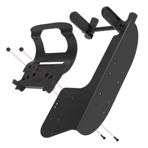 Ram® printer mount with paper feed for zebra zq630 series - image 1