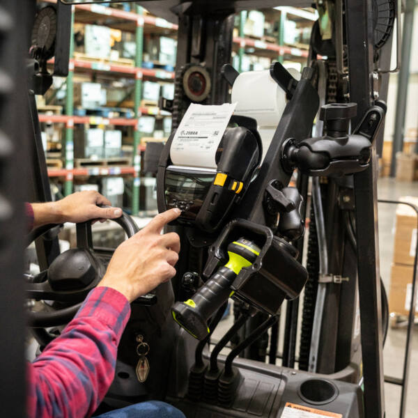 Ram® printer mount with paper feed for zebra zq630 series - image 4