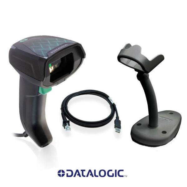 Datalogic gd4620 with stand, 2d, hd, usb, kit (usb), black - image 1