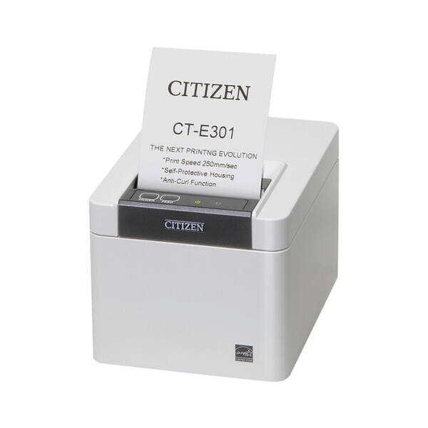 Citizen ct-e301, bonprinter, usb, hvid - billede 2