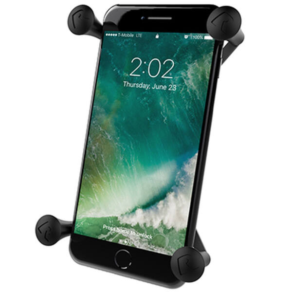 Ram mounts x-grip holder til smartphones – op til 114,3 mm bredde – med b-kugle (1") - billede 2