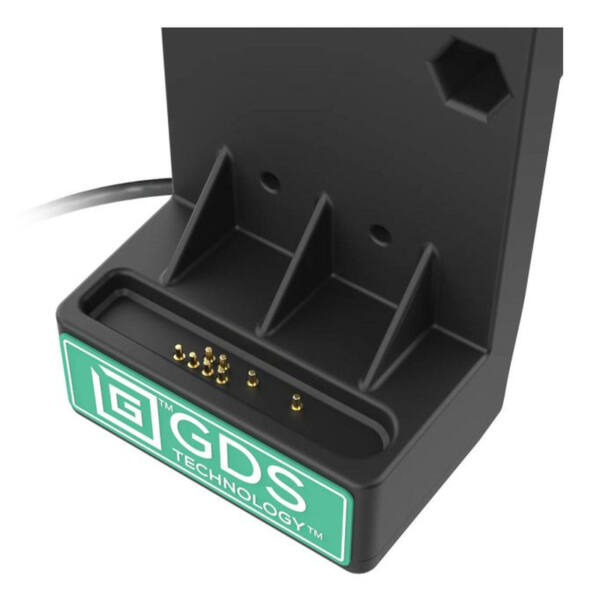 Ram mounts gds uni-conn fjäderbelastad laddningsdocka med nyckellåsning - 2-håls amps-mönster - usb-c-kontakt - skruvsats - bild 3