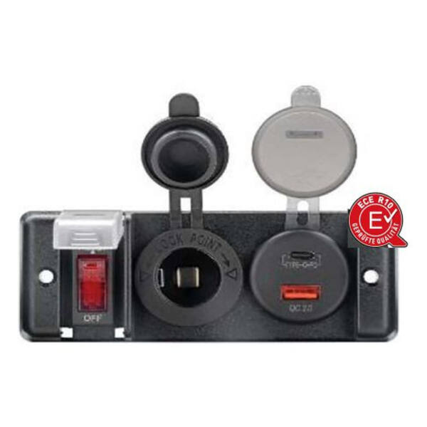 Switchpanel med integrerad usb-laddare - bara kablar - bild 1