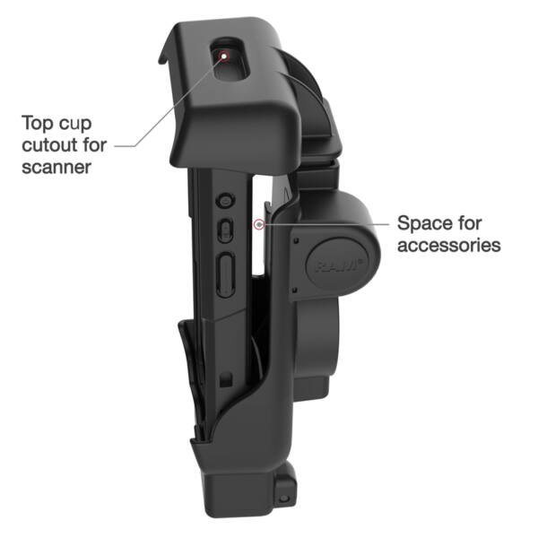 Ram mounts formtilpasset holder til honeywell ct40, ct45 & ct47 - billede 4