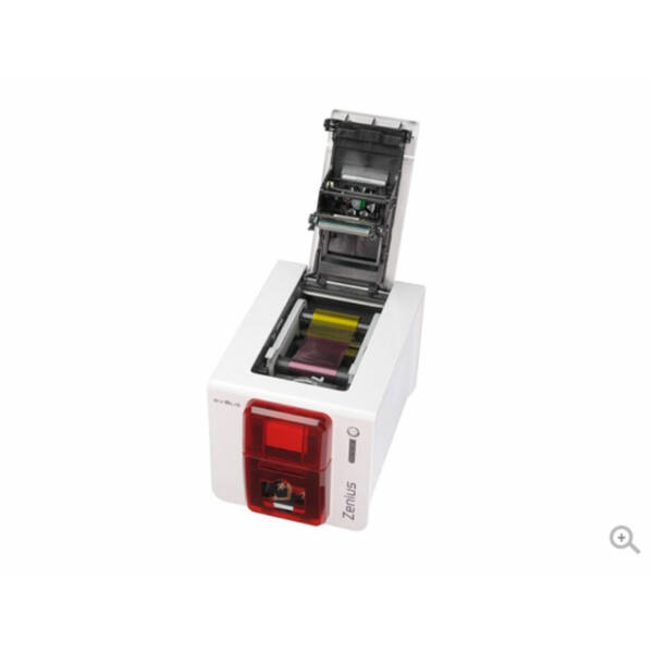 Evolis zenius classic go pack, enkelsidig, 12 punkter/mm (300 dpi), usb, röd - bild 3