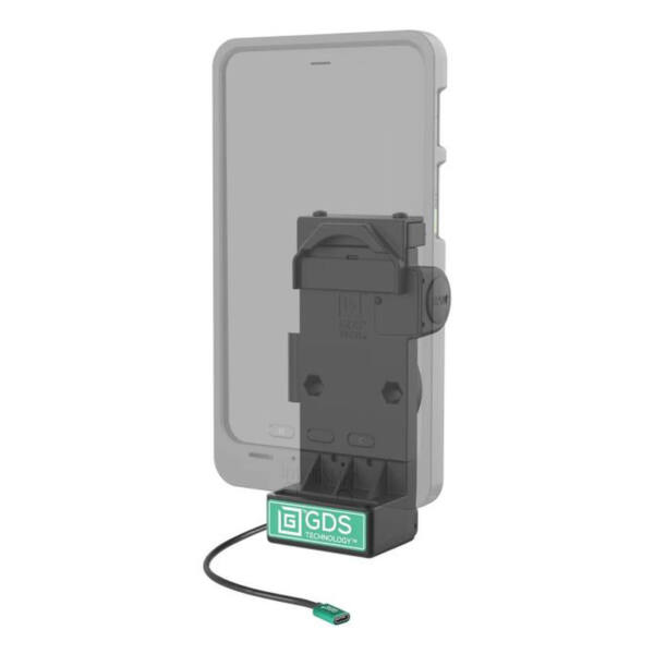 Ram mounts gds uni-conn fjäderbelastad laddningsdocka - 2-håls amps-mönster - usb-c-kontakt - skruvset - bild 2
