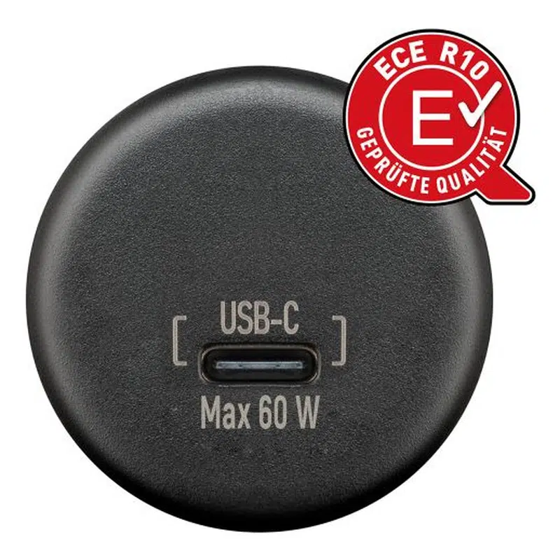 USB-C panelmonterad laddare med lösa ledningar - Power Delivery, max. 60 W, kabellängd 200 mm