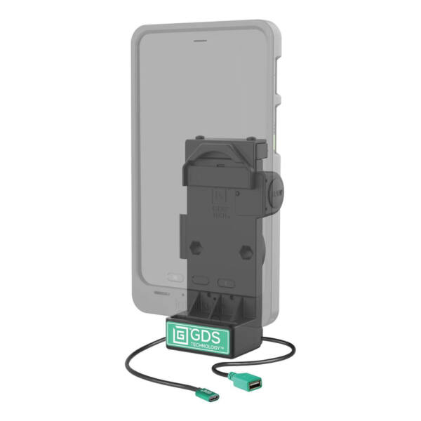 Ram mounts gds uni-conn fjäderbelastad laddningsdocka – 2-håls amps-mönster – usb-c- & usb-a-kontakt – skruvsats - bild 2