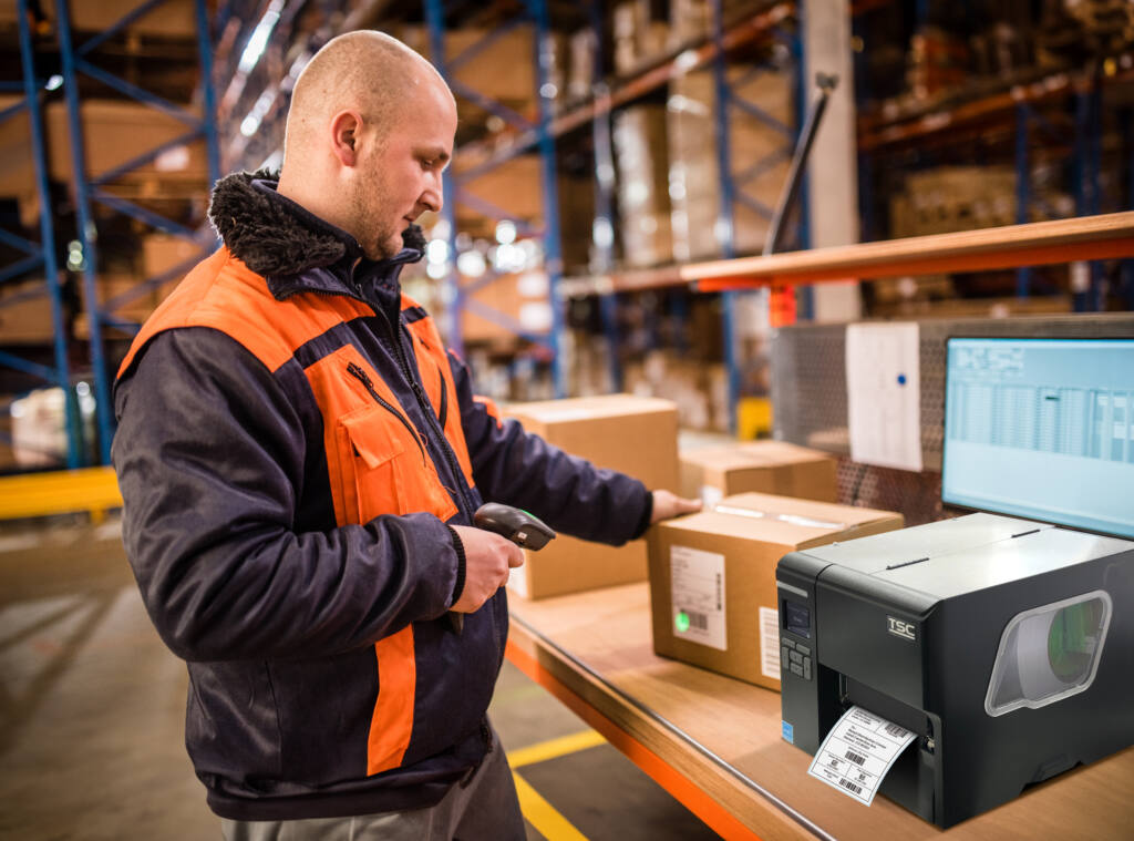 Manual worker working in warehouse