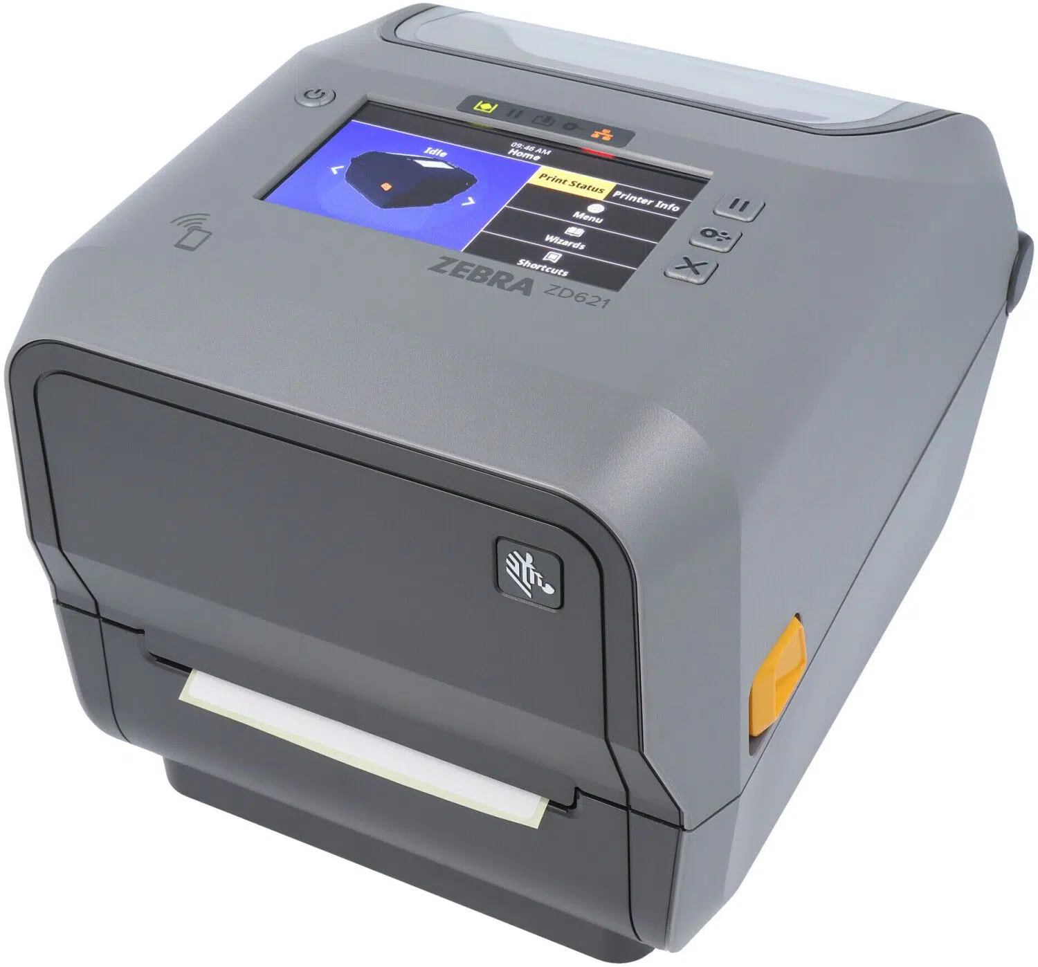 Zebra ZD621-HC, 12 Punkte/mm (300 dpi), Display (Farbe), RTC, USB, USB Host, RS232, BT, Ethernet, Wi-Fi, Kit (USB), weiß