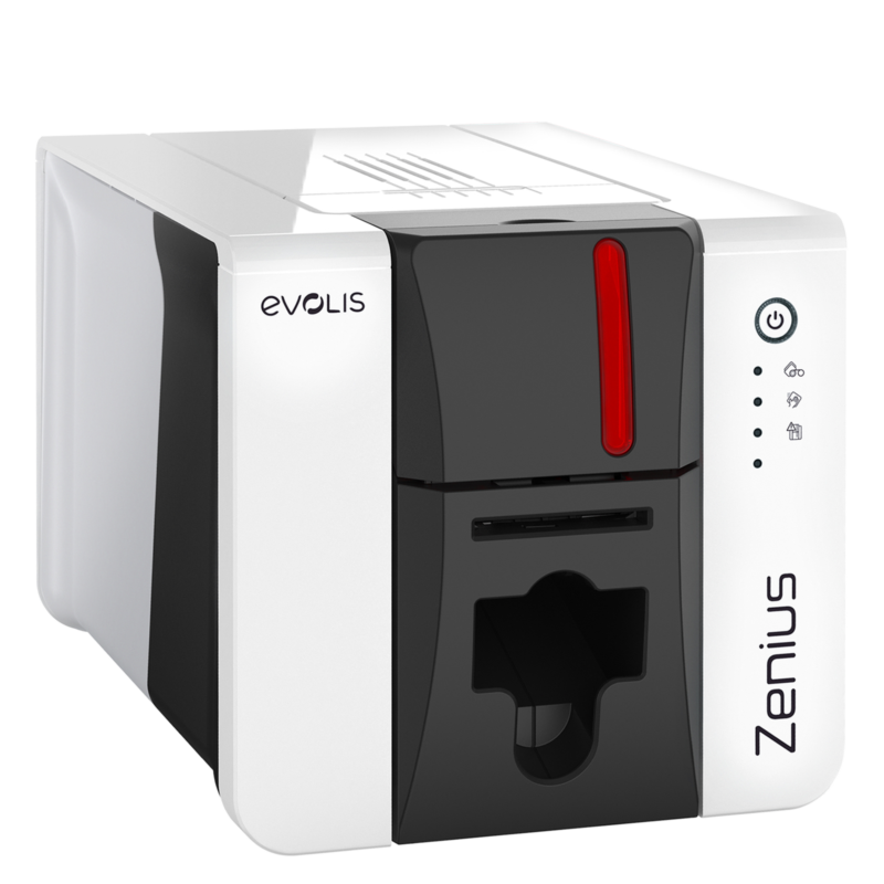 Evolis zenius 2 go pack, einseitig, 12 punkte/mm (300 dpi), usb