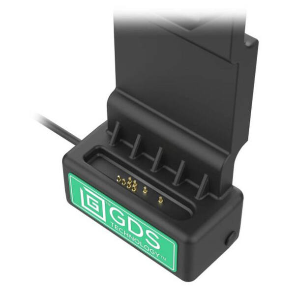 Ram mounts gds uni-conn laddningsdocka med nyckellås (höger) - 2-håls amps-mönster - usb-c-kontakt - skruvsats - bild 3