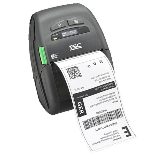 Tsc alpha-30r, premium, usb, bt, wi-fi, nfc, 8 punkter/mm (203 dpi), display, sort - billede 2