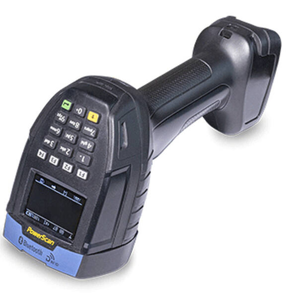 Datalogic powerscan 9600 rfid, uhf (865 mhz - 868 mhz), bt, 2d, rfid, dc, bt, multi-interface, kit (usb), rb, svart, blå - bild 1