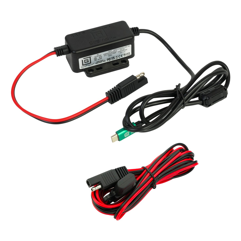 RAM Mounts GDS® Modulär 10-30V Strömförsörjning Fastansluten Laddare med USB Type-C Hankontakt