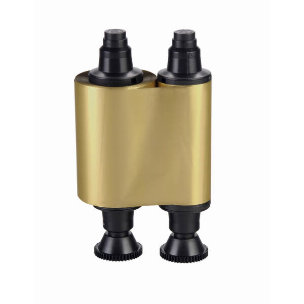 Evolis farbbändchen (monochrom), gold – bild 1