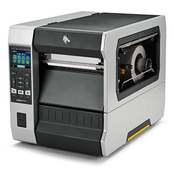 Zebra tt printer zt620, 6in. , 300 dpi, euro and uk cord, serial, usb, gigabit ethernet, - image 1