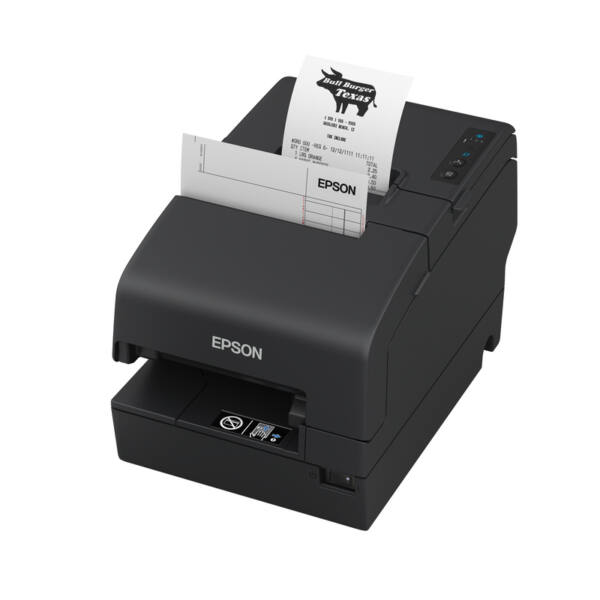 Epson tm-h6000vi, cutter, micr, usb, rs232, ethernet, opos, schwarz – bild 3